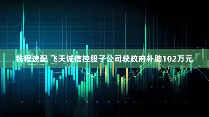 钱程速配 飞天诚信控股子公司获政府补助102万元