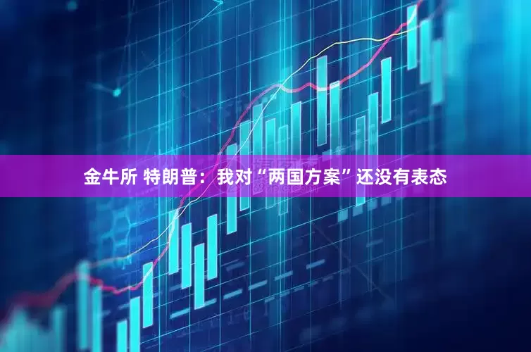 金牛所 特朗普：我对“两国方案”还没有表态